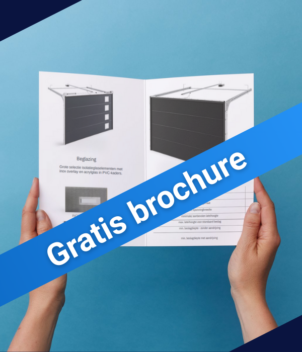 Gratis brochure garagedeuren kunststof aluminium